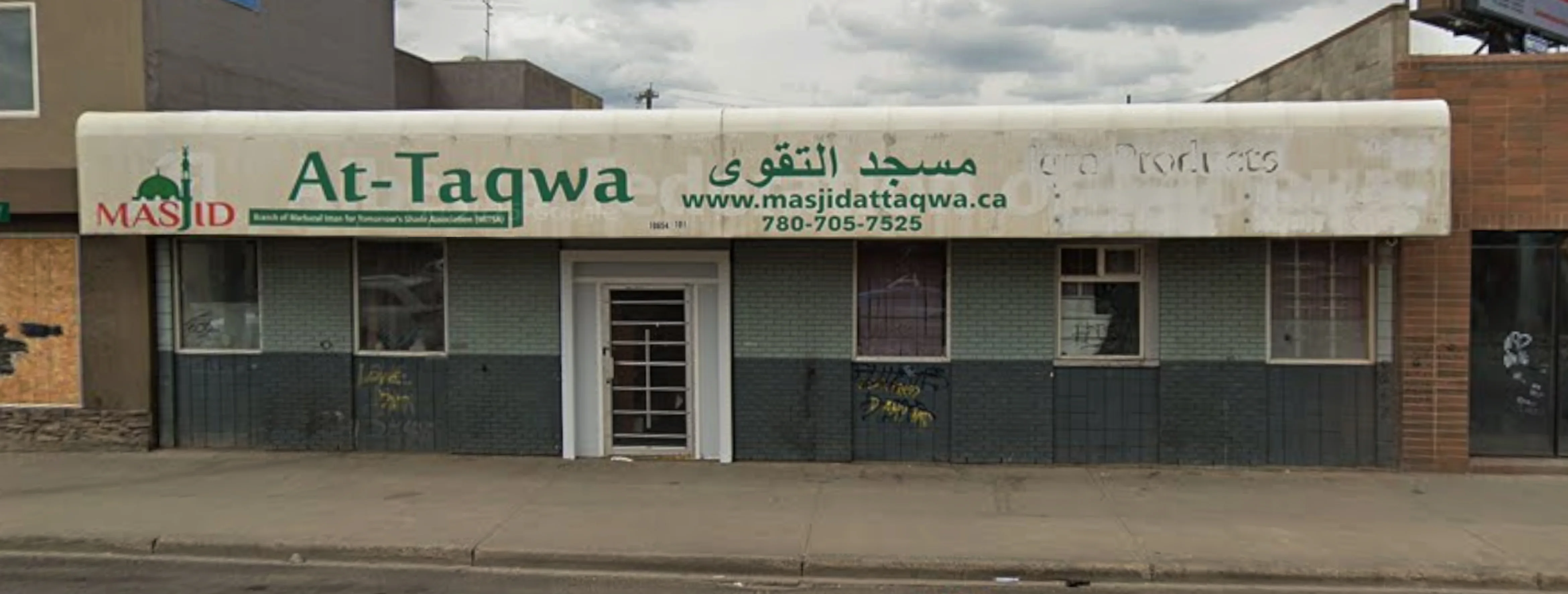 Exterior view of Masjid At-Taqwa Edmonton building